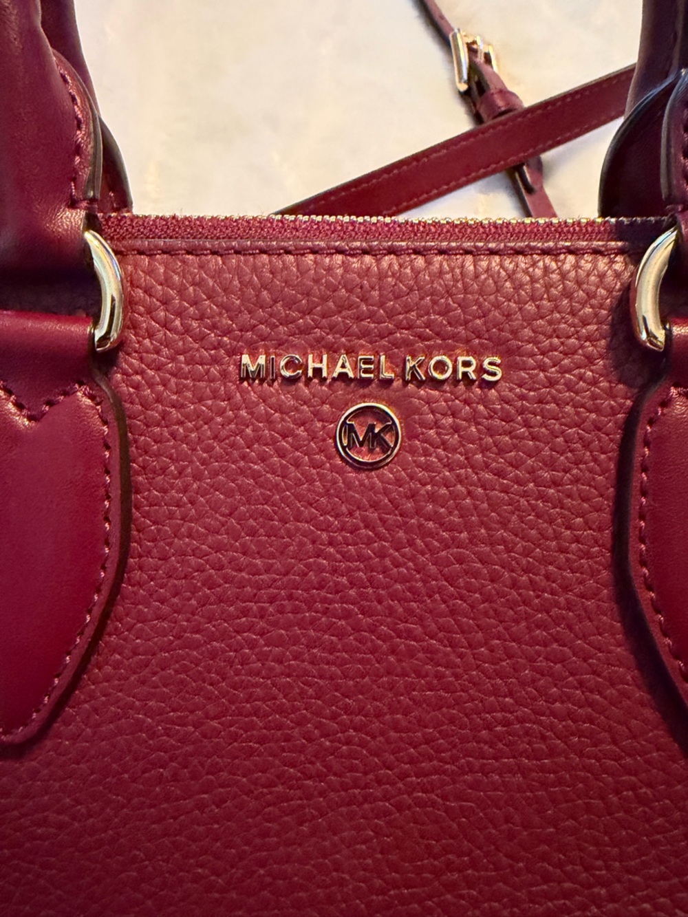 Michael Kors Small Satchel in Sienna - Picture 4 of 16